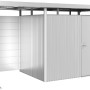 Biohort Rückwand Seitendach in Silber-Metallic für HighLine Gerätehäuser ab Größe H2.