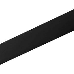 Schwarzes Arcansas U-Profil aus PVC, 18x10x1000 mm, für Baukonstruktionen und Maschinen.