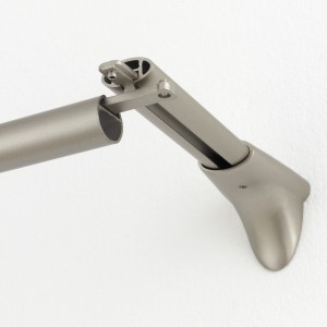 Gardinia Kreuz-Adapter Memphis für Universal Träger, Aluminium, zur Befestigung von Stilgarnituren.