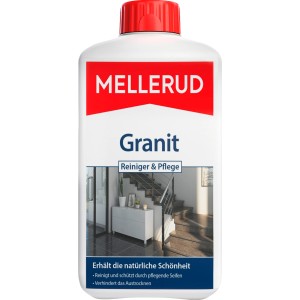 Flasche Mellerud Granitbodenreiniger 1 l für die Reinigung und Pflege von Granitböden.