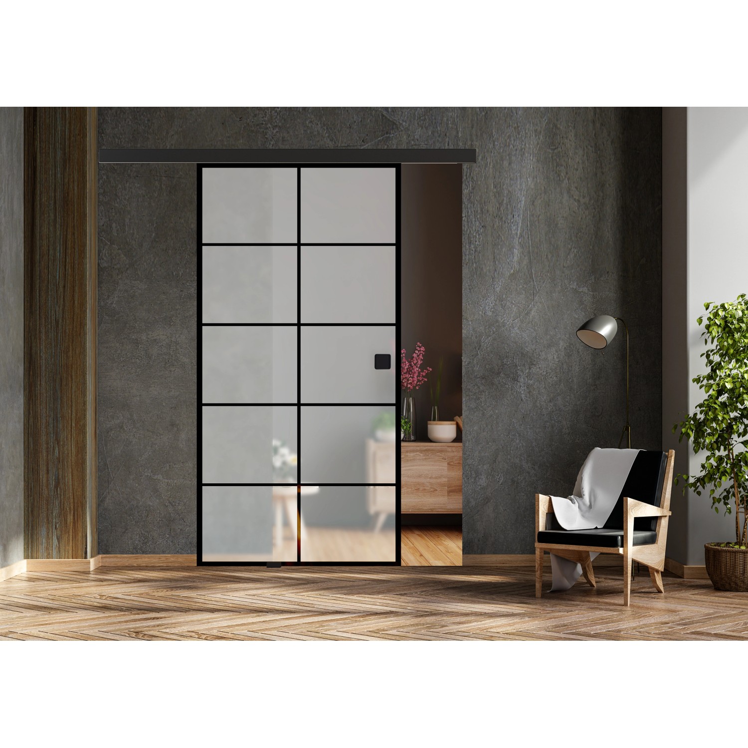 Novadoors Glasschiebetür Nova 684 ESG 93,5 cm x 205,8 cm x 0,8 cm_4