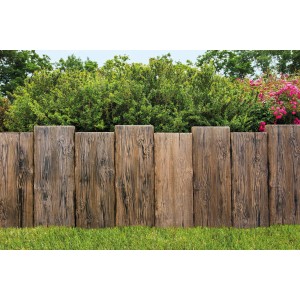 Häusler Palisade Versteinertes Holz, 80cm, braun, zur Garteneinfassung oder als Dekoelement.