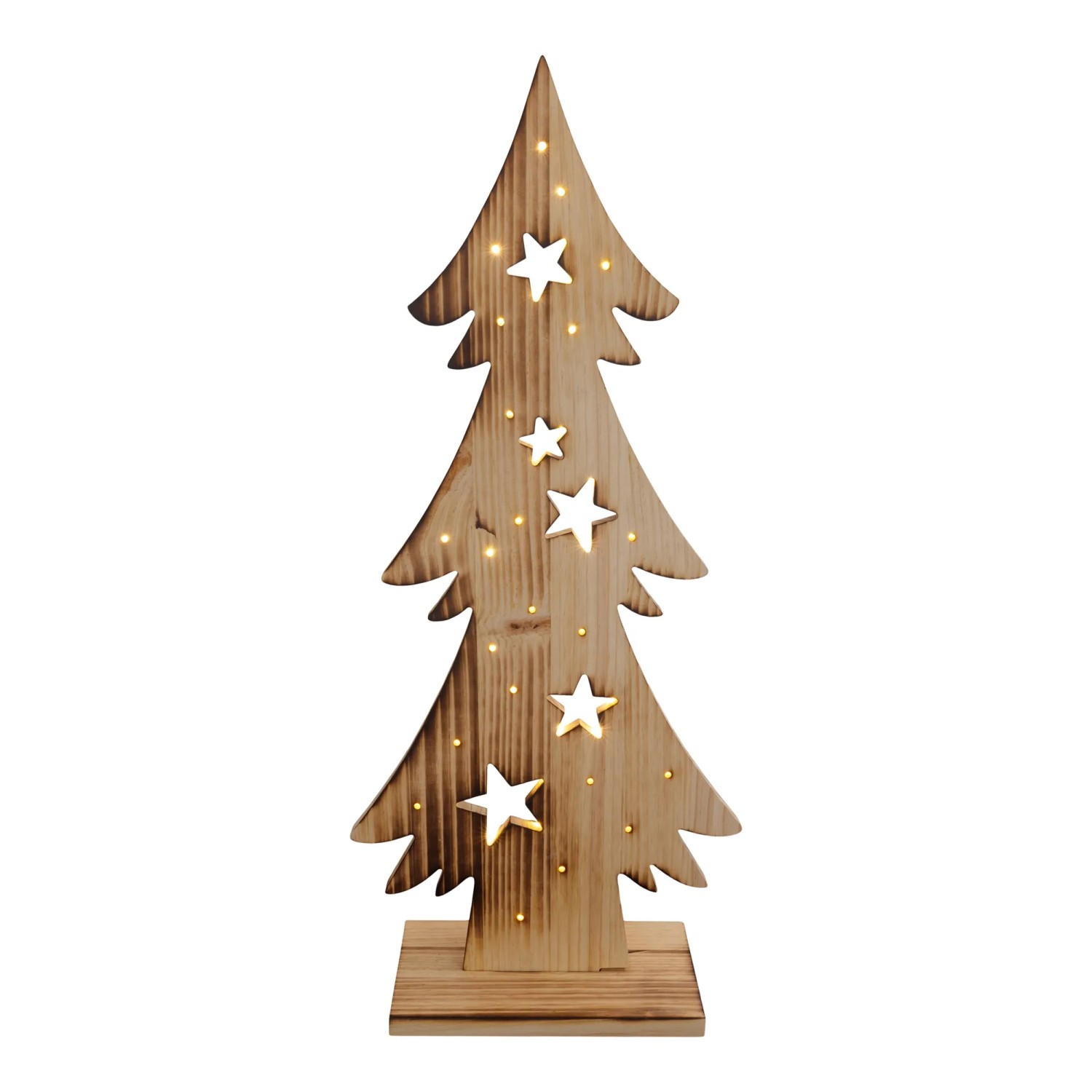 Raburg LED-Tannenbaum Für Draußen – 40 Cm Hoch, 153 Warmweiße LEDs, IP44 Wassergeschützt, Mit Erdspieß, 5 M Kabel