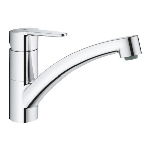 Grohe QuickFix Start Eco Spültischarmatur in Chrom mit schwenkbarem Auslauf.