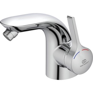 Ideal Standard Melange Bidetarmatur in Chrom mit Heißwasserbegrenzer und Easy-Fix-System.