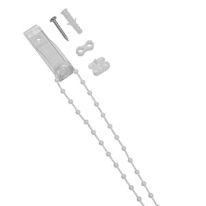 Gardinia Ersatzkette für Rollo, 5m, weiß, mit Zubehör wie Verbinder, Schraube und Dübel.