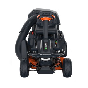 Yard Force Akku-Aufsitzmäher ProRider E559, Rasentraktor mit Fangkorb.