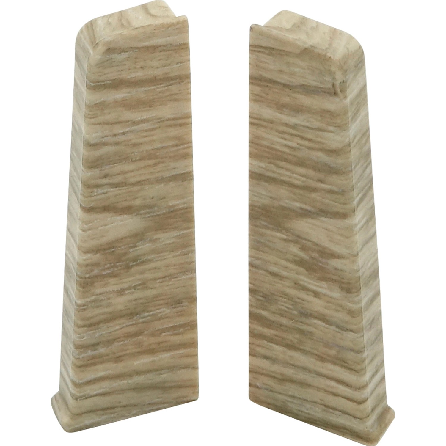 Endkappen SLK Cubica 60 in Wasabi Eiche für Laminat & Parkett, 2er-Set.