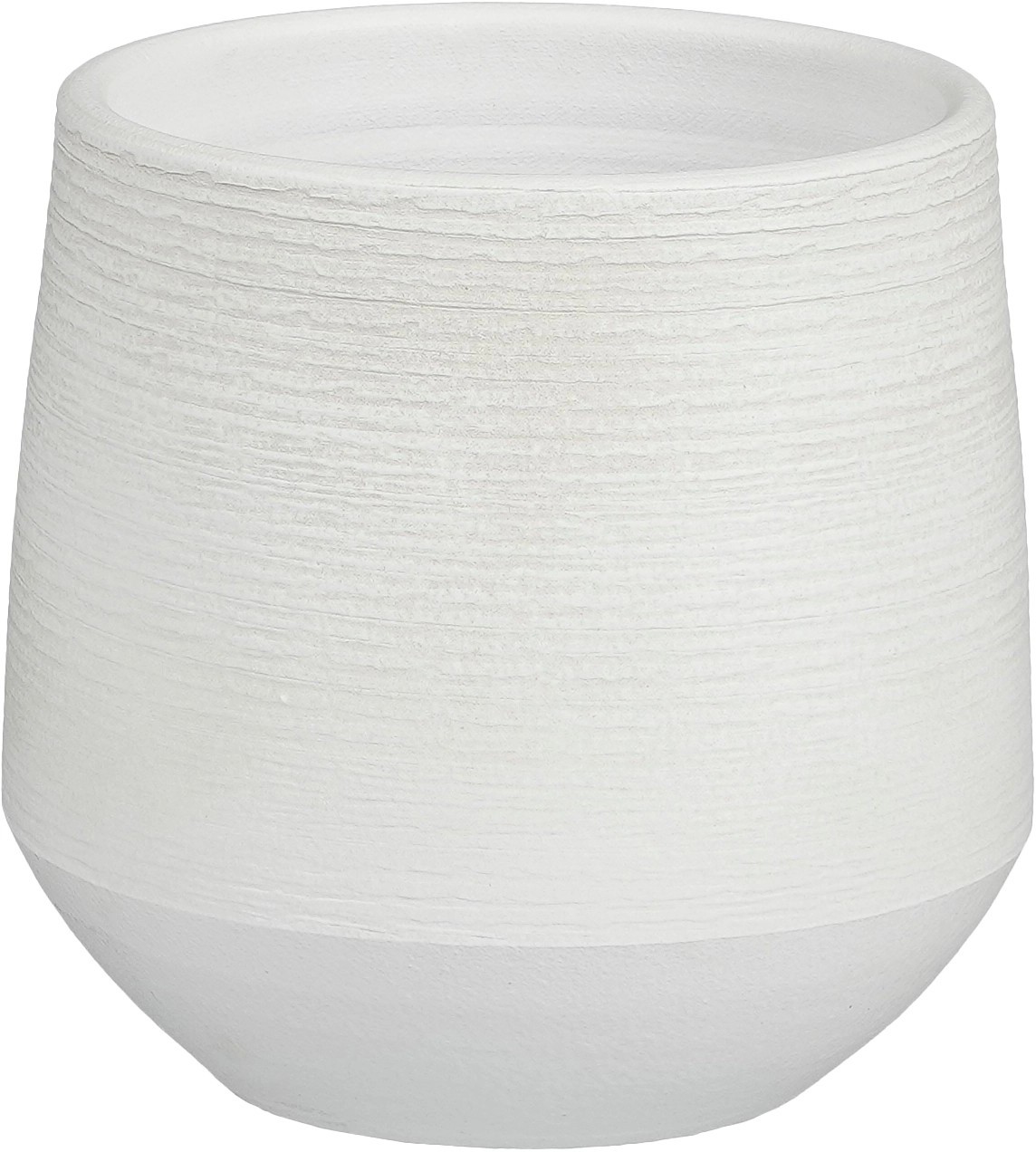 Mica Decorations Übertopf Evora Ø 16 cm x 15 cm Offwhite kaufen bei OBI