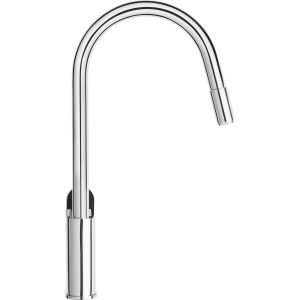 baliv Küchenarmatur KI-1230 N Chrom, Niederdruck, mit hohem Auslauf und herausziehbarer Brause.