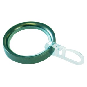 Gardinia Ringe Memphis mit Gleiteinlage Edelstahloptik 10-er Pack