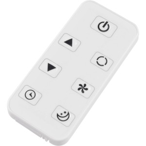Fernbedienung für OBI Klimaanlage KGM 9000-65 mit Tasten für Modus, Lüfter, Timer und mehr.