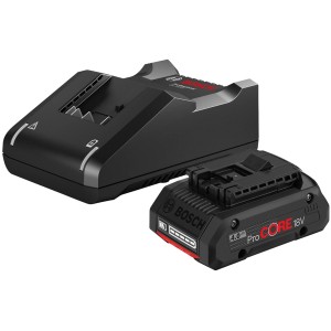 Bosch Professional Akku-Starterset mit 18V Akku und Ladegerät.