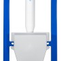 Siamp WC-Vorwandelement Ingenio Set mit blauem Rahmen und Spülkasten.