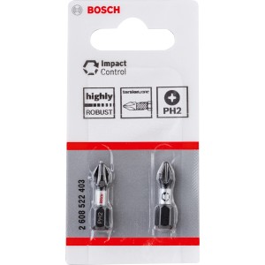 Bosch Impact Control Schrauberbit 25 mm, robust, für Schlagschrauber geeignet.