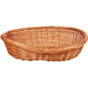 Jollypaw Hundekorb aus Weide, 70 cm, für Hunde zum Schlafen und Ausruhen.
