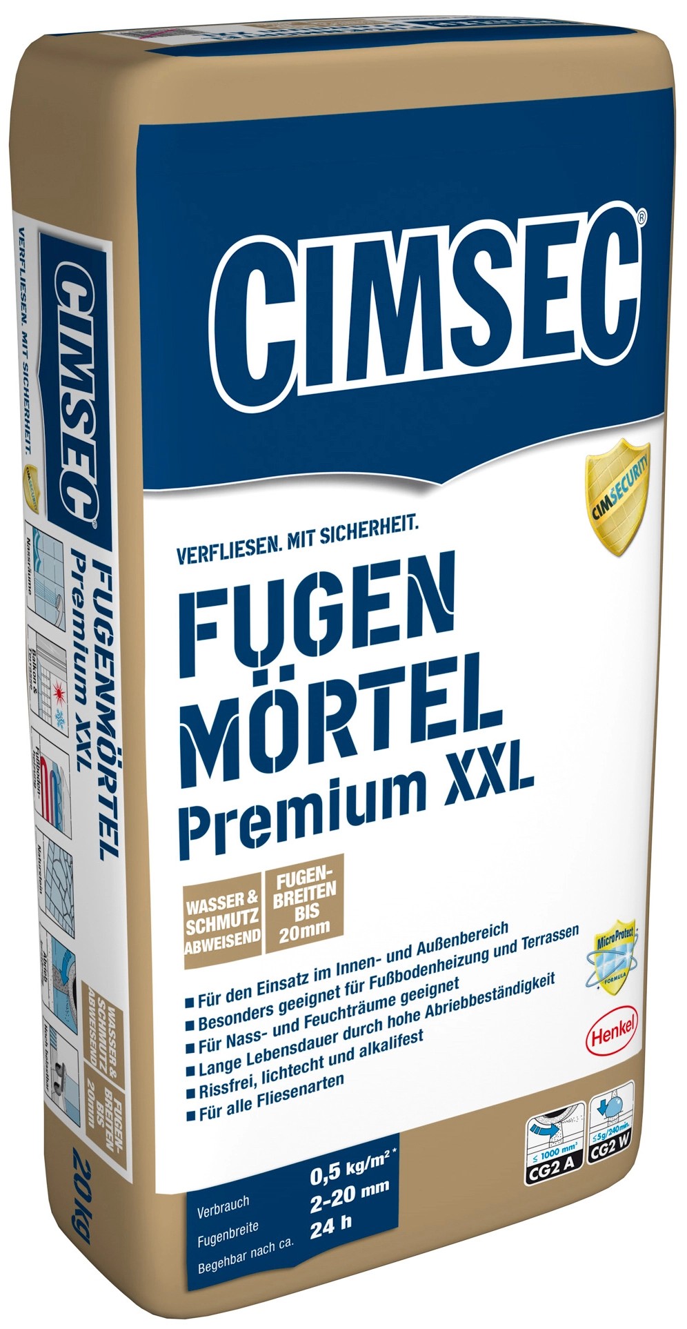 Cimsec Premium Fugenmörtel XXL Manhattan 20 kg kaufen bei OBI