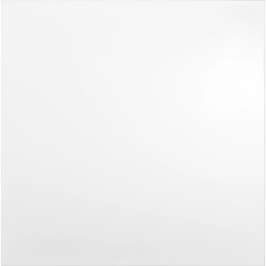 Weiße, glänzende Bodenfliese aus Feinsteinzeug, 60x60 cm. Ideal für moderne Wohnräume.