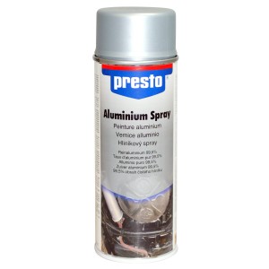 Presto Aluminium-Spray 400ml für Lackreparatur und Karosseriearbeiten.