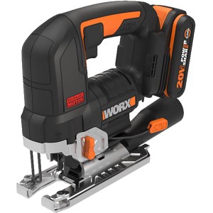 Worx Akku-Pendelhub-Stichsäge WX542 mit Akku und Ladegerät, 20V, bürstenloser Motor.