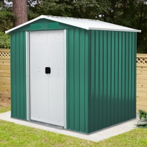 Pergart Gerätehaus Köln II, Tanne-Creme, Metall, 194x131x184 cm.