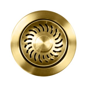 Helika Siebkorbventil, Ø 11,4 cm, goldfarben, für Spülen.