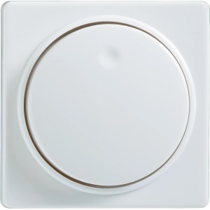 OBI Apollo Dimmer Abdeckung in Brillantweiß für Unterputz-Dimmer.