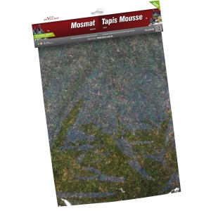 My Village Moosmatte, grün, 70x50cm, für Weihnachtsdekoration und Modellbau.