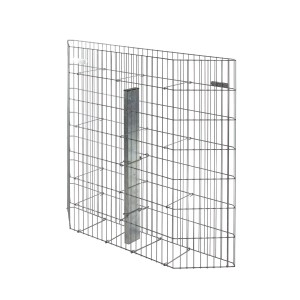Bellissa Trapezgabione Pronto, 90x114,5x23,5 cm, verzinkt. Leerer Gabionenkorb mit Pfosten.