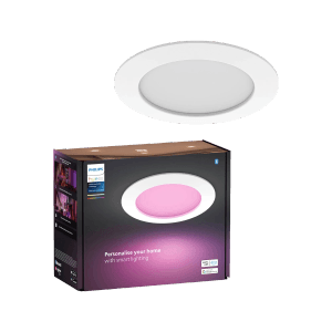 Philips Hue Smart-Einbauspot Slim White & Color Ambiance 17 cm Weiß 1er Pack