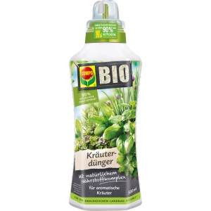 Compo Bio Kräuterdünger 500ml für kräftige, aromatische Kräuter.