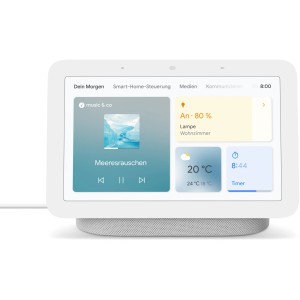 GOOGLE Nest Hub (2. Gen) Smart Home Set mit Sprachsteuerung und Display.