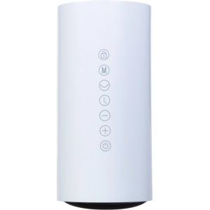 Weißer Keramik-Heizlüfter Tustna 2.000 W mit Bedienelementen. Elektrisches Heizgerät für Innenräume.