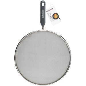 Fackelmann Spritzschutz, Ø 29 cm, silber-grau, mit Griffeinlage – idealer Küchenhelfer zum Schutz vor Fettspritzern.