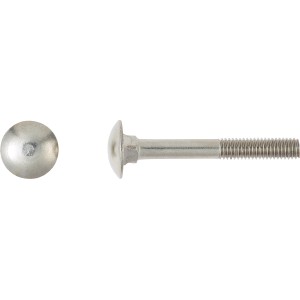 LUX Schlossschraube M8 x 40 mm Edelstahl Teilgewinde 25 Stück