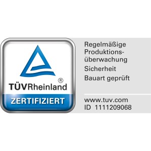 TÜV-Siegel für Wenko Wandhaltegriff Secura: Geprüfte Sicherheit im Bad.