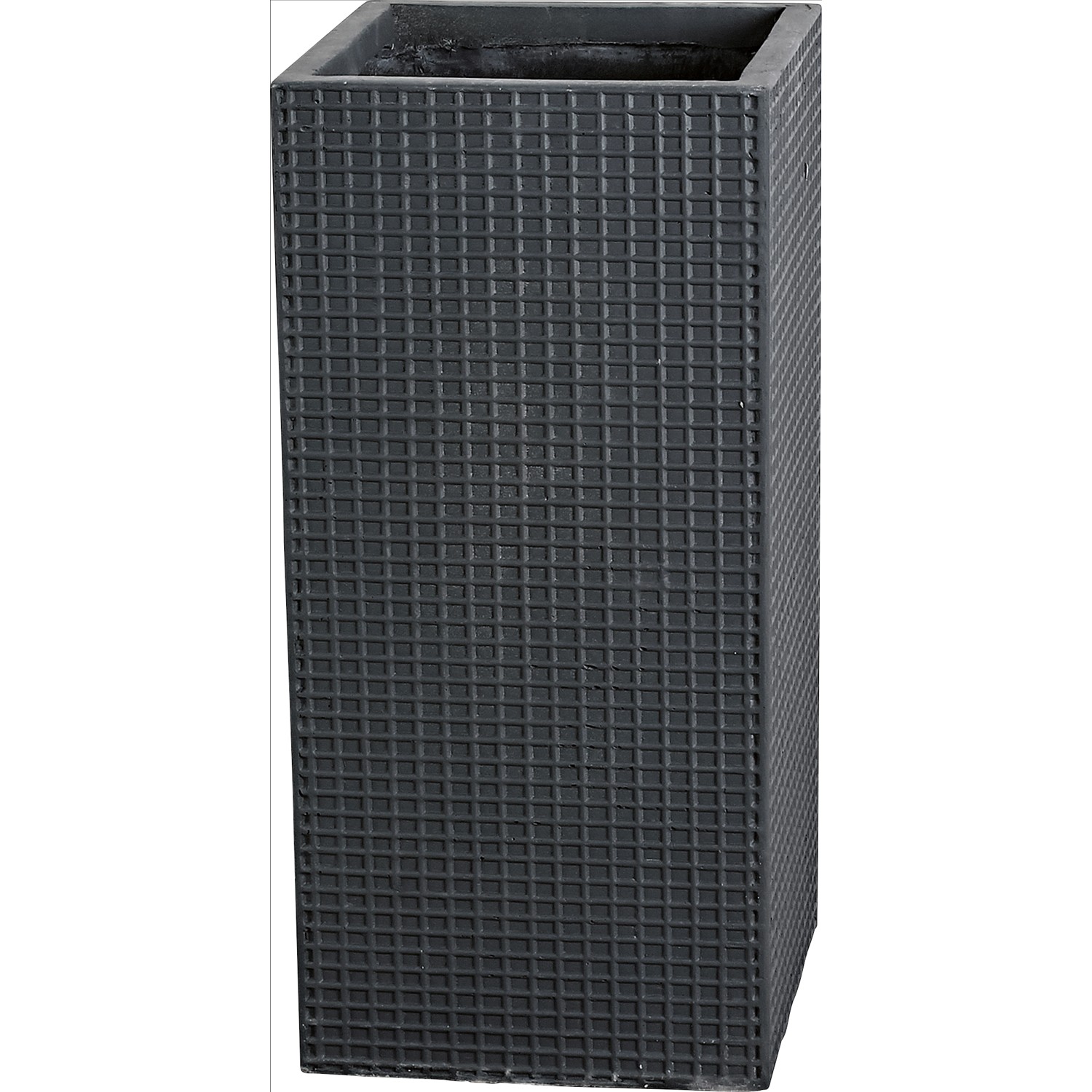 OBI Pflanzsäule Moire 19,5 cm x 19,5 cm Anthrazit kaufen bei OBI