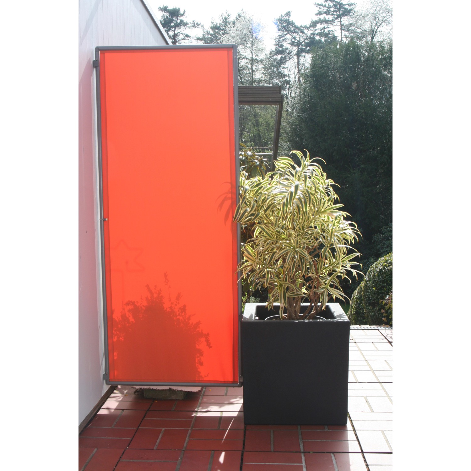 Floracord Paravent Sicht- und Windschutz Hell Silbergrau 210 cm x 170 cm  kaufen bei OBI