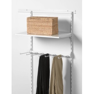 Metall-Hosenhalter 60 cm x 30 cm Weiß