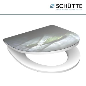 Schütte WC-Sitz Rain Drop mit Absenkautomatik und Schnellverschluss, Duroplast.