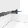 okwish Sideboard mit 2 Türen 4 Schubladen Wohnzimmer Esszimmer 150x40x80cm Weiß_7