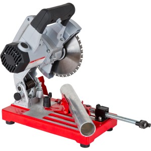 Holzmann Metalltrennsäge MKS180 mit Werkstückaufnahme zum Trennen von Metall.