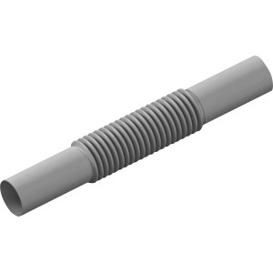 Graues, biegbares Flexrohr EN20 im 5er-Set für Kabelkanäle.
