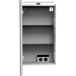 Offener Fackelmann Spiegelschrank SBC Steinesche 40 cm mit Einlegeböden.
