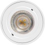 Ledvance Spot, 1-flammig, weiß, Ø 8 cm, Detailansicht der GU10 Fassung.