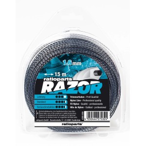 Ratioparts Razor Nylonfaden, 1.6mm, 15m, für Rasentrimmer & Sensen.