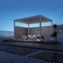 Weide Deluxe Elektrisch Pavillon Terrassenüberdachung Aluminium Led 3 X 4 M_4
