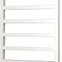 Weißer Ximax Badheizkörper Pure mit Mittenanschluss, 870x600 mm, 404 Watt, Vierkant-Design.
