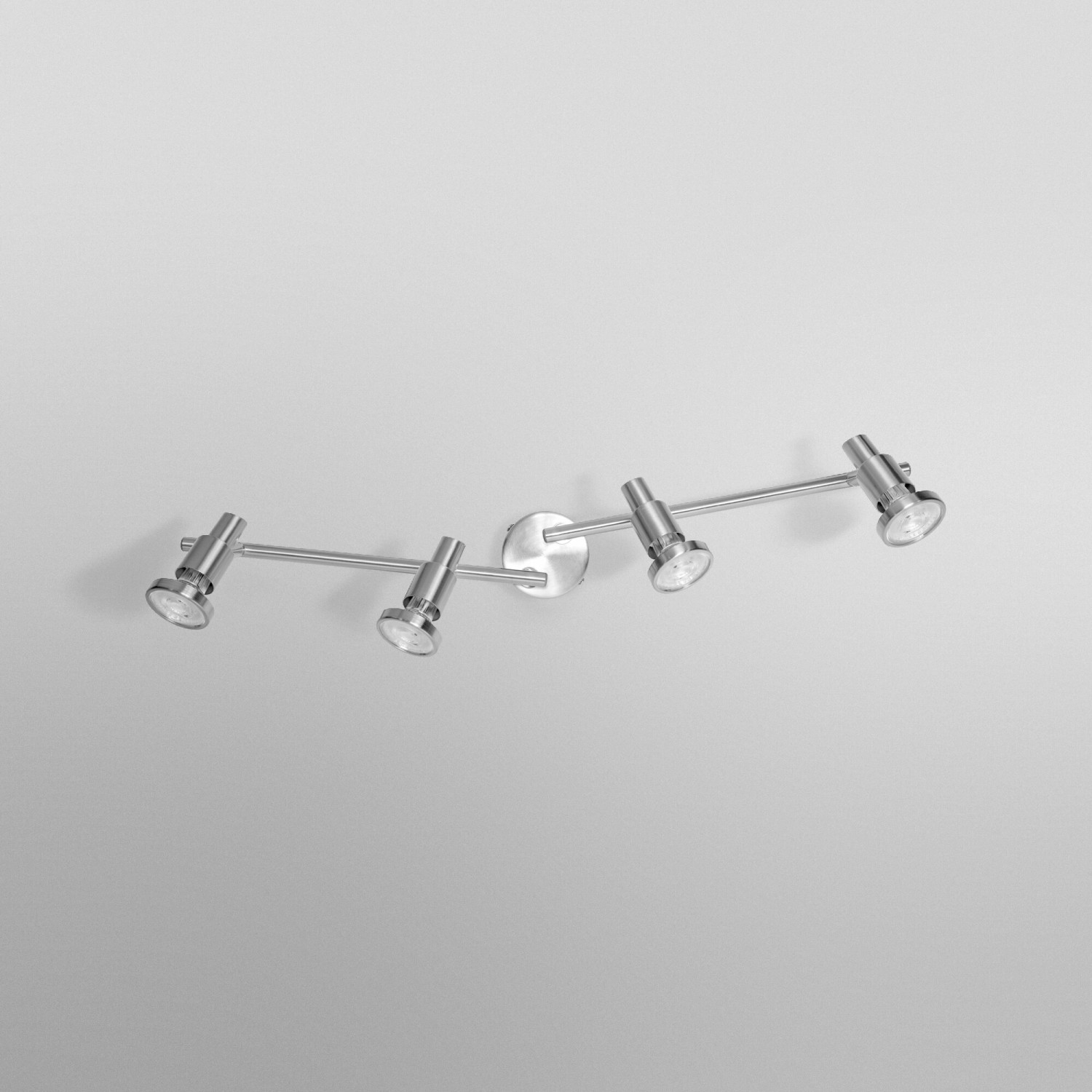 Ledvance LED-Spot, 4-flammig, silberfarben, 17 cm. Deckenleuchte mit vier Strahlern.