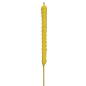 Gelbe Citronella Kerze Fackel (Ø 2,4 cm x 51 cm) für Garten & Terrasse.